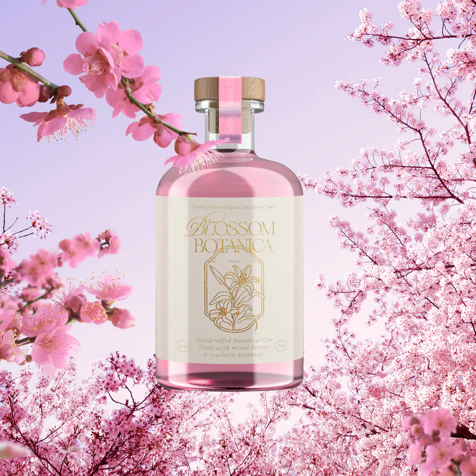 Blossom Botanica, Gin Branding & Packaging Design: image 1 of 12