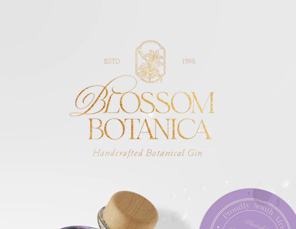 Blossom Botanica, Gin Branding & Packaging Design: image 2 of 12