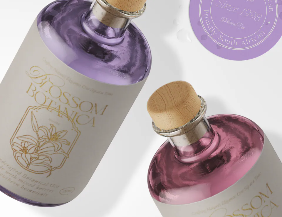 Blossom Botanica, Gin Branding & Packaging Design: image 3 of 12
