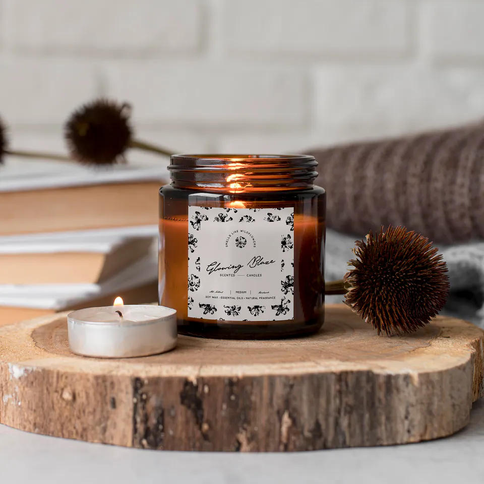 Glowing Blaze, Scented Candles · Branding: image 4 of 10