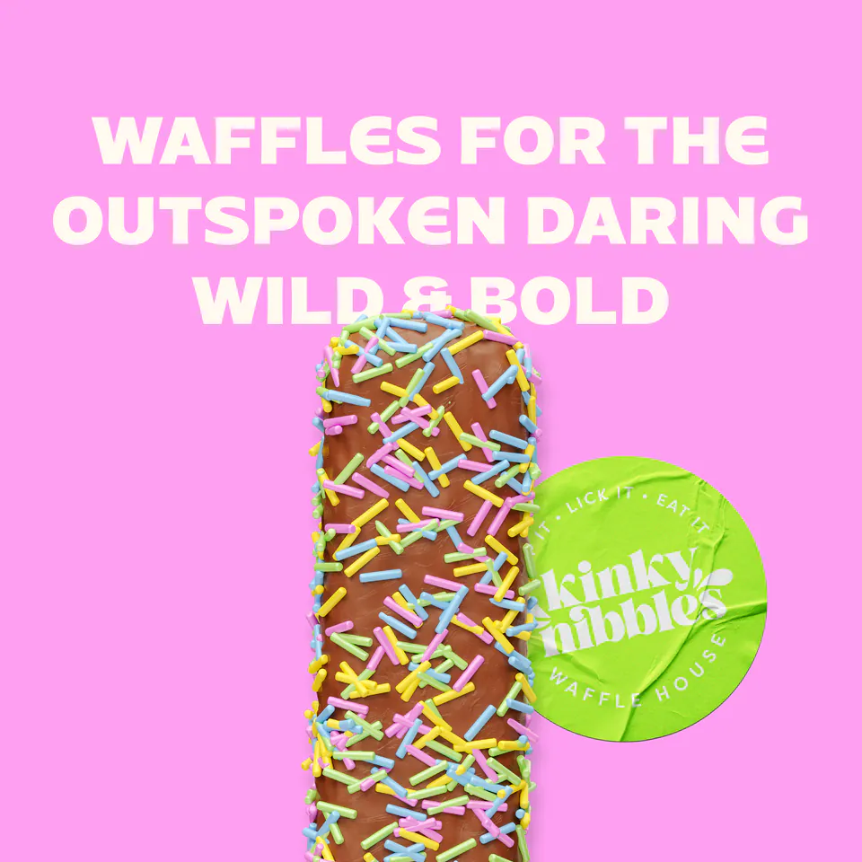 Kinky Nibbles Waffle House, Branding: image 3 of 21